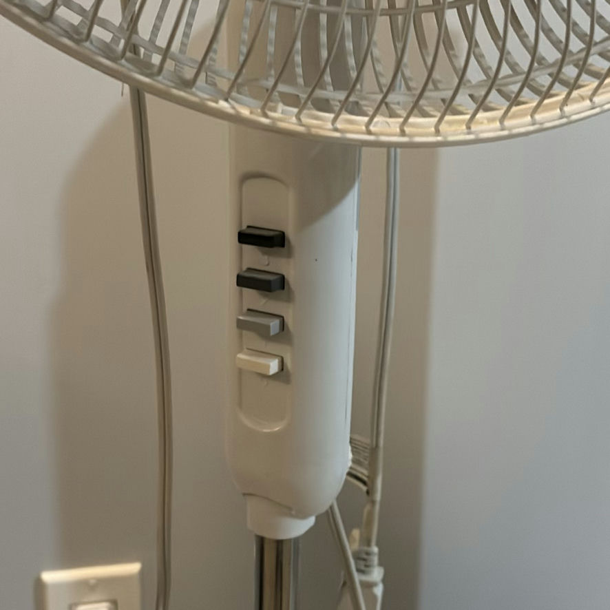 Comfort Zone Pedestal Fan and Honeywell QuietSet Tower Fan - image 4 of 12