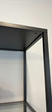 Black Metal and Glass Shelving Unit - thumbnail 3 of 9