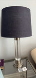 Two Modern Table Lamps with Navy Shade - thumbnail 2 of 9