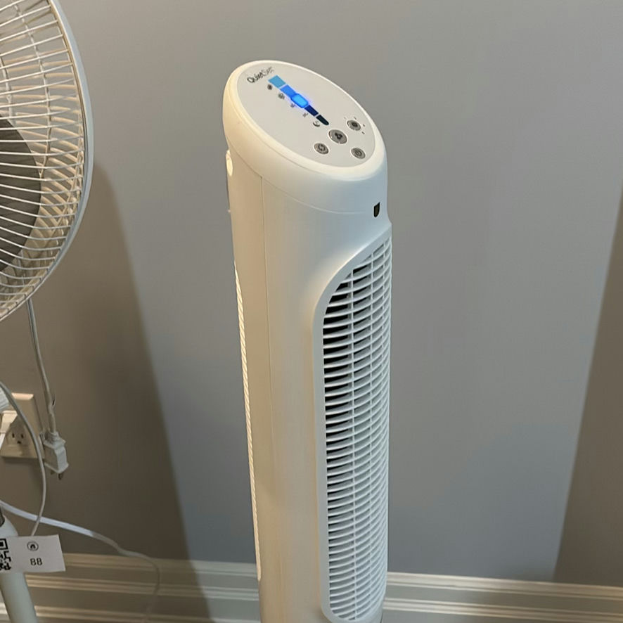 Comfort Zone Pedestal Fan and Honeywell QuietSet Tower Fan - image 8 of 12