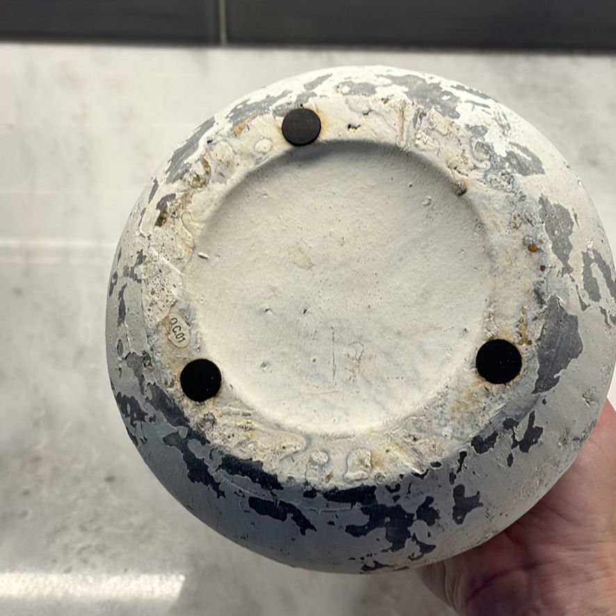 Blue Fish Pattern Ceramic Bowl and White Ceramic Pot - image 7 of 9