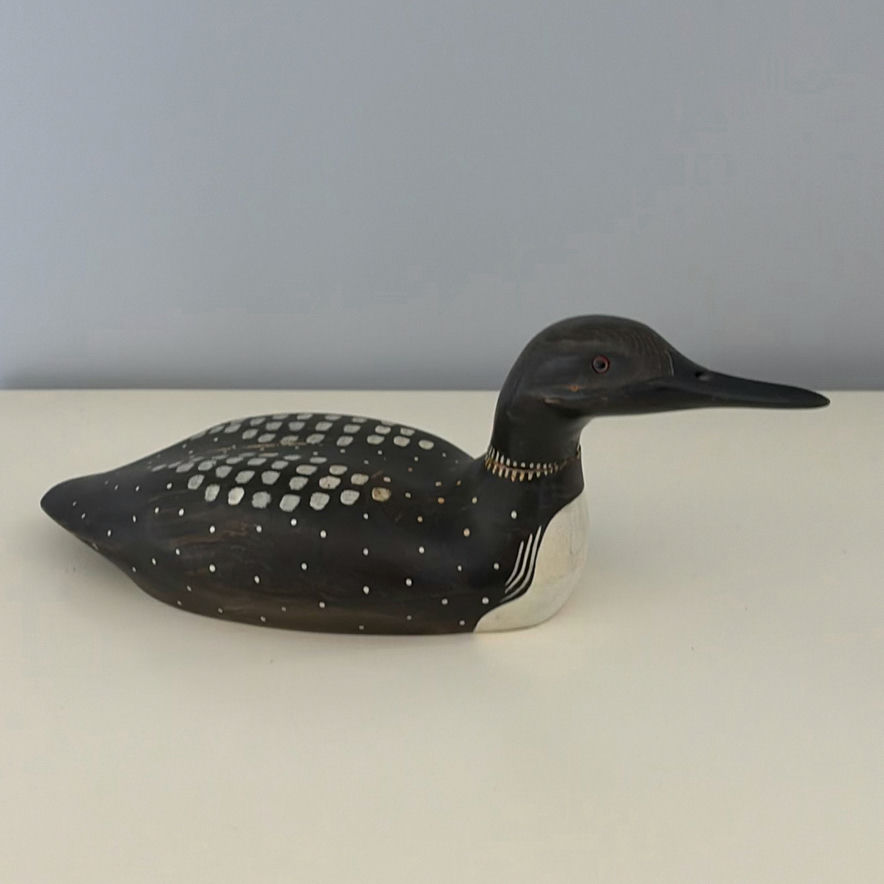 Hand-Carved Loon by RON SADLER & MATS JONASSON Crystal Sculpture - image 2 of 14
