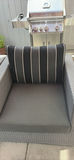 SUNBRELLA Outdoor Resin Wicker Patio Seating Set with Coffee Table - thumbnail 4 of 14