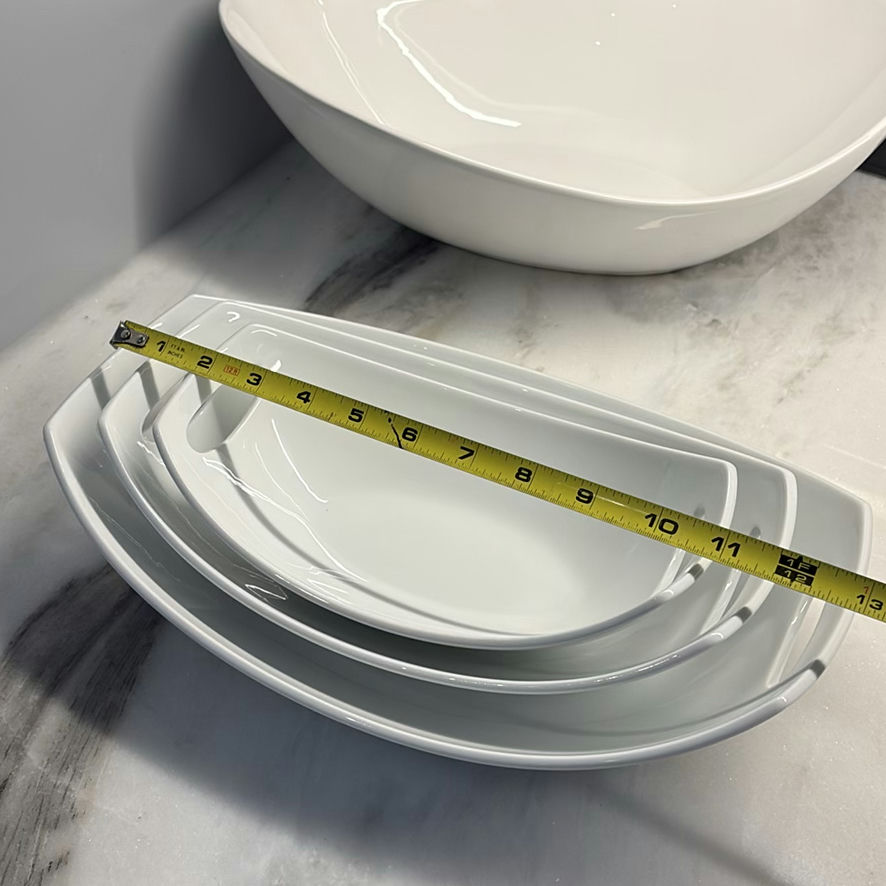 DANSK and PC White Ceramic Serving Bowls and Platters Set - image 8 of 15