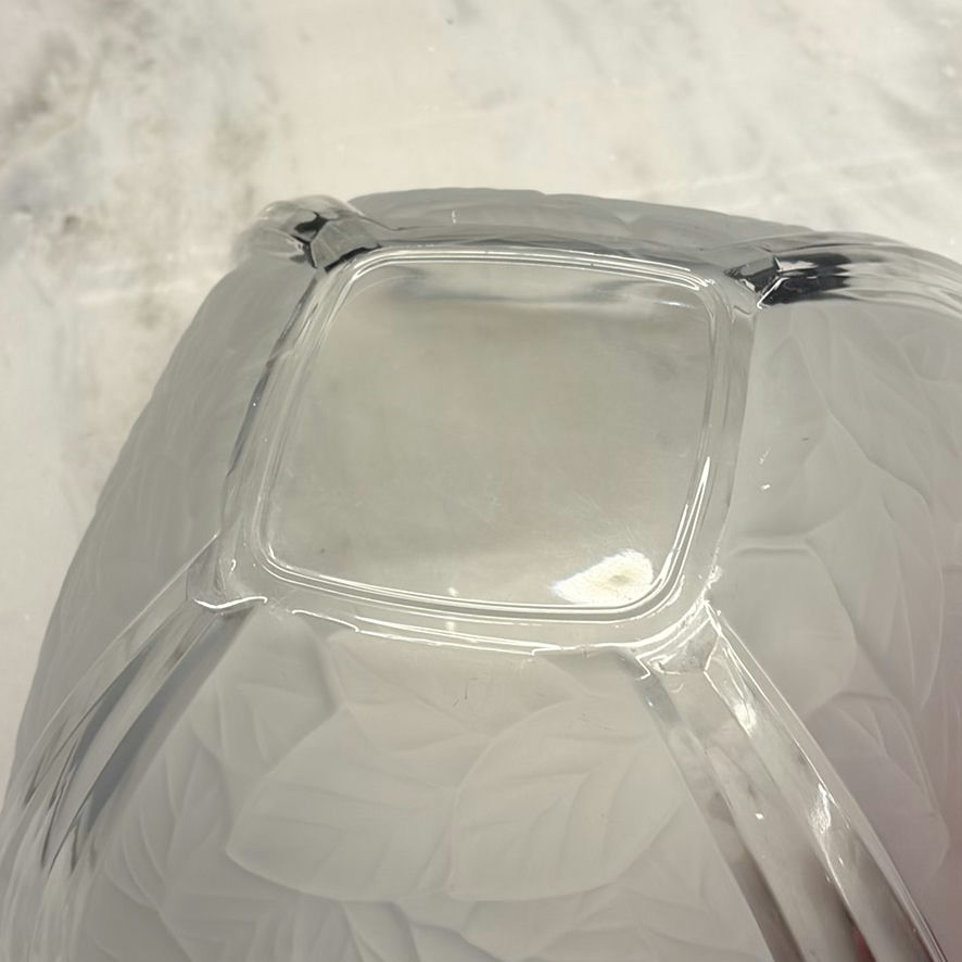 Clear Glass Leaf Pattern Bowls - image 12 of 12
