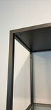 Black Metal and Glass Shelving Unit - thumbnail 2 of 9