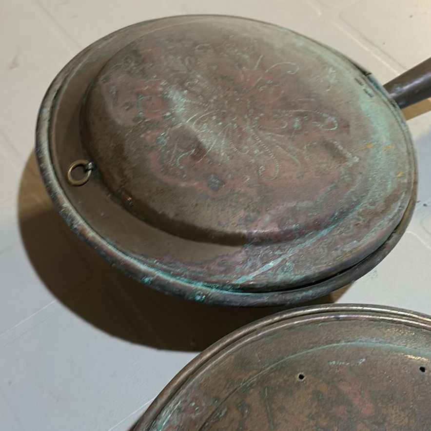 Antique Copper Bed Warmers - image 4 of 22