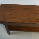 Wooden Bench with Shelf - thumbnail 5 of 11