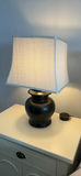Two Black Table Lamps with White Fabric Shade - thumbnail 7 of 10