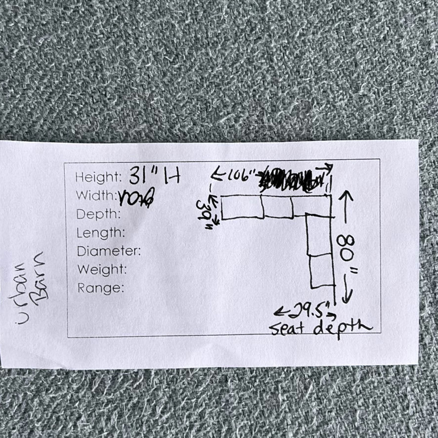 URBAN BARN Sectional Sofa - image 22 of 22