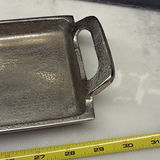 Red Pillar Candles and Metal Tray - thumbnail 4 of 9