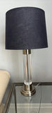 Two Modern Table Lamps with Navy Shade - thumbnail 1 of 9