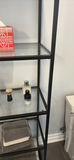 Black Metal and Glass Shelving Unit - thumbnail 4 of 9