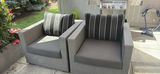 SUNBRELLA Outdoor Resin Wicker Patio Seating Set with Coffee Table - thumbnail 2 of 14