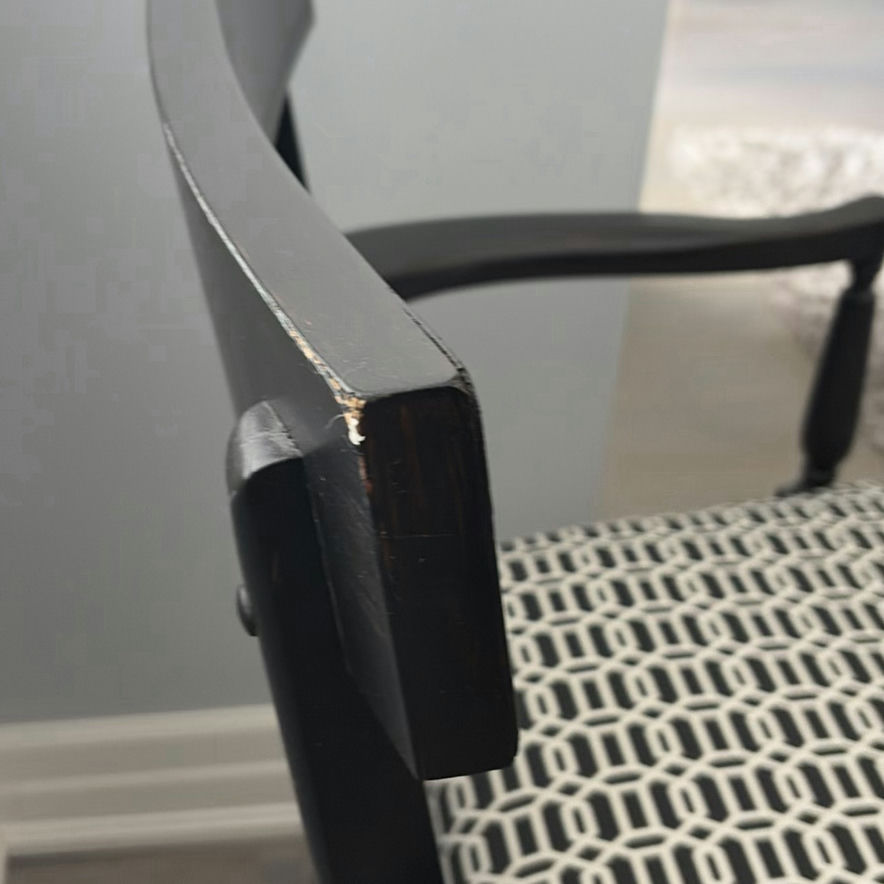Pair of Black Armchairs - image 15 of 16
