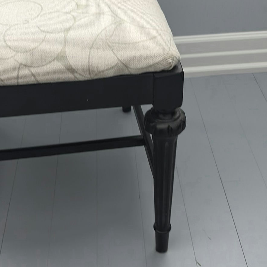 2 Black Wooden Accent Chairs - image 10 of 15
