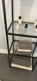 Black Metal and Glass Shelving Unit - thumbnail 5 of 9
