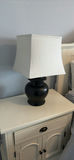 Two Black Table Lamps with White Fabric Shade - thumbnail 9 of 10