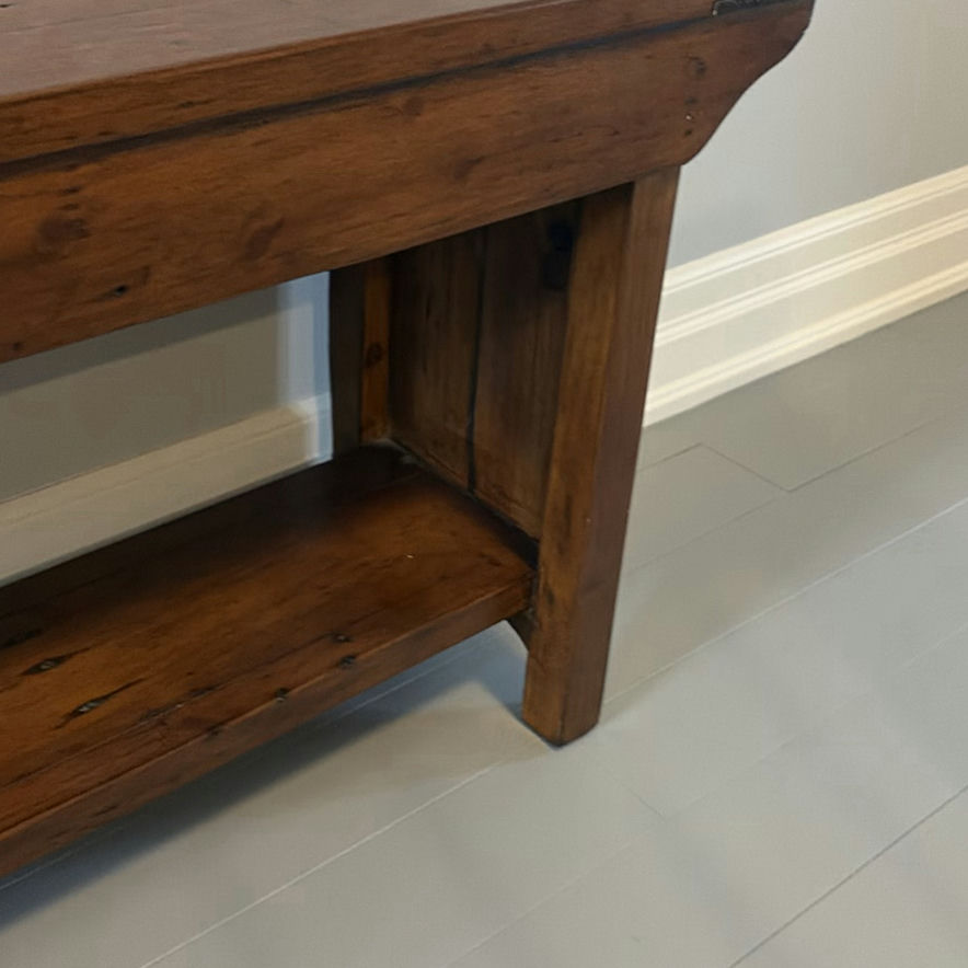 Wooden Bench with Shelf - image 8 of 11