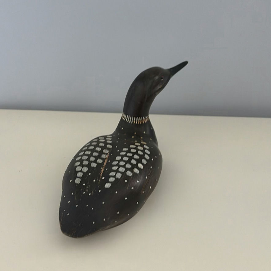 Hand-Carved Loon by RON SADLER & MATS JONASSON Crystal Sculpture - image 3 of 14