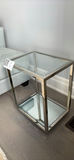 Two Glass and Chrome Accent Tables - thumbnail 3 of 8