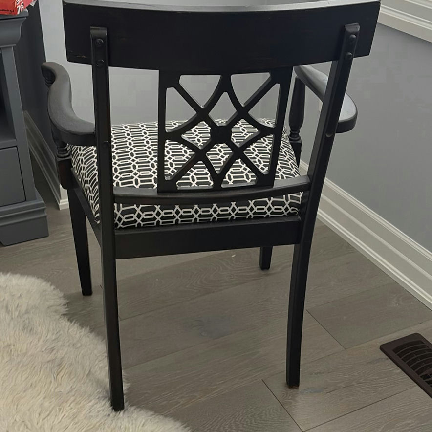 Pair of Black Armchairs - image 13 of 16