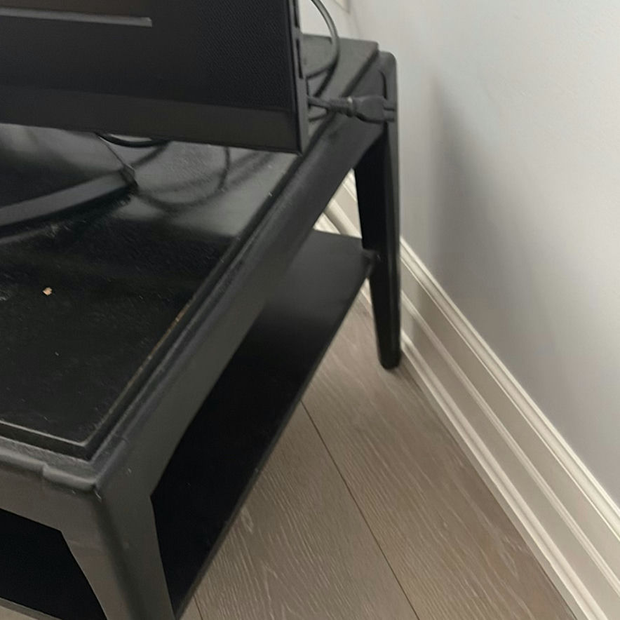 Black Coffee Table with Lower Shelf - image 3 of 8