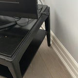 Black Coffee Table with Lower Shelf - thumbnail 3 of 8