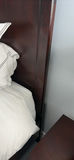 Dark Wood Queen Bed Frame with Mattress/Boxspring - thumbnail 9 of 12