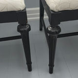 2 Black Wooden Accent Chairs - thumbnail 9 of 15