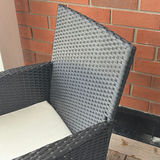 Three-Piece Resin Wicker Patio Bistro Set - thumbnail 5 of 11