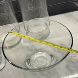 Assorted Clear Glass Vases & More - thumbnail 3 of 12