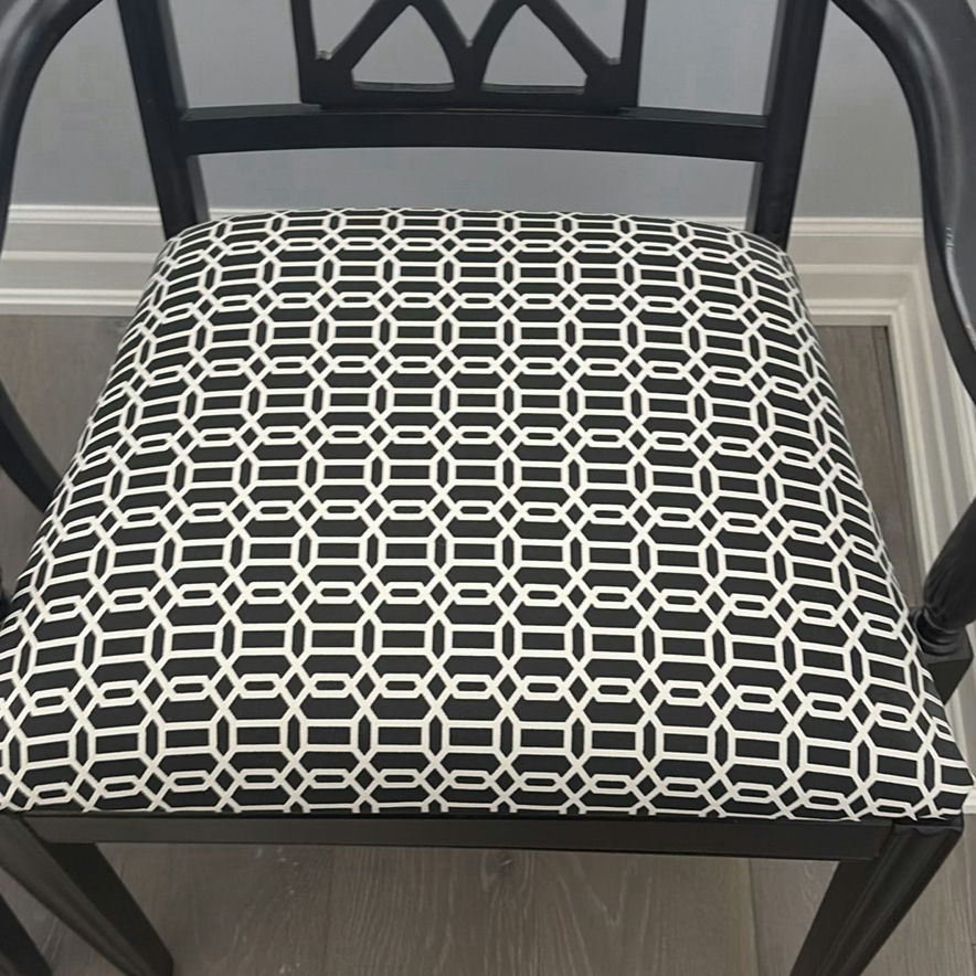 Pair of Black Armchairs - image 3 of 16
