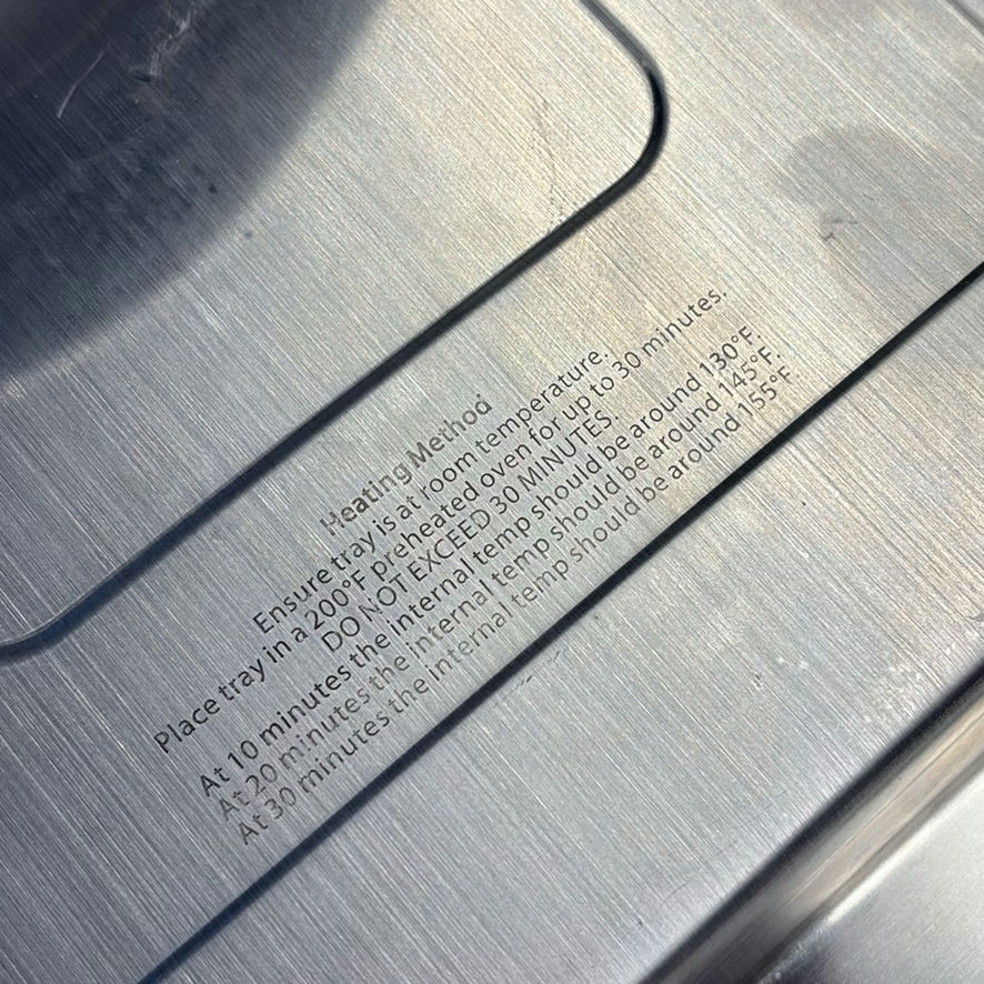 Ceramic Serving Tray and Stainless Steel Warming/Cooling Tray - image 10 of 11