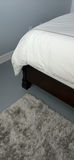 Dark Wood Queen Bed Frame with Mattress/Boxspring - thumbnail 11 of 12