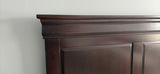 Dark Wood Queen Bed Frame with Mattress/Boxspring - thumbnail 3 of 12