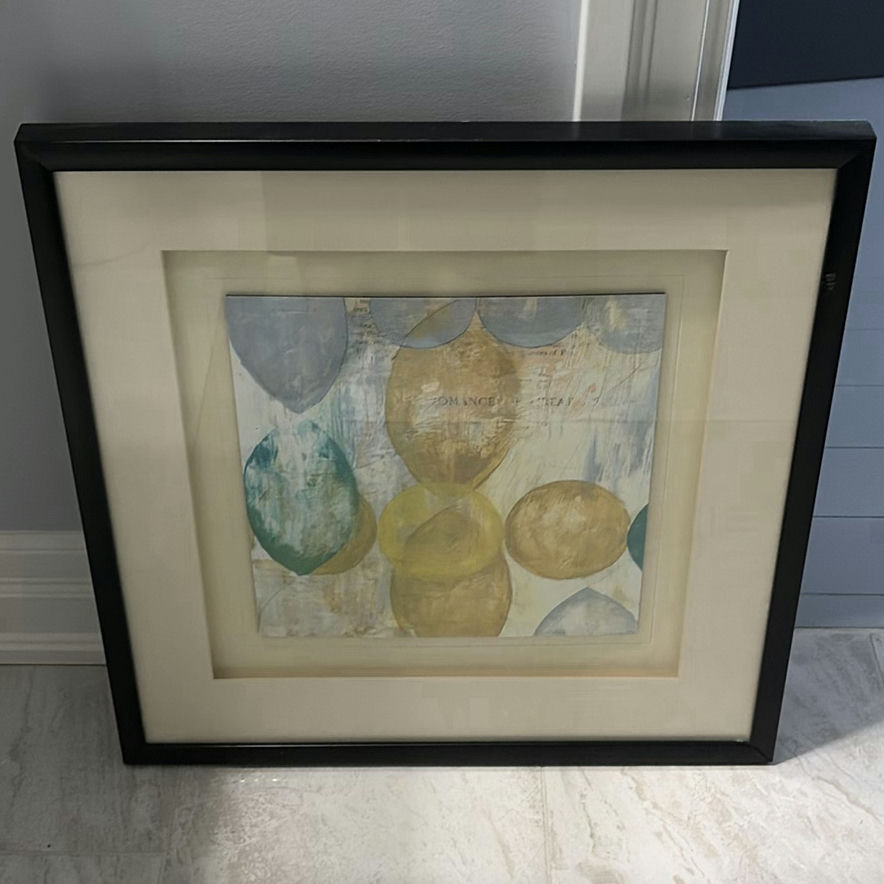 Framed Abstract Wall Art Print - image 1 of 10