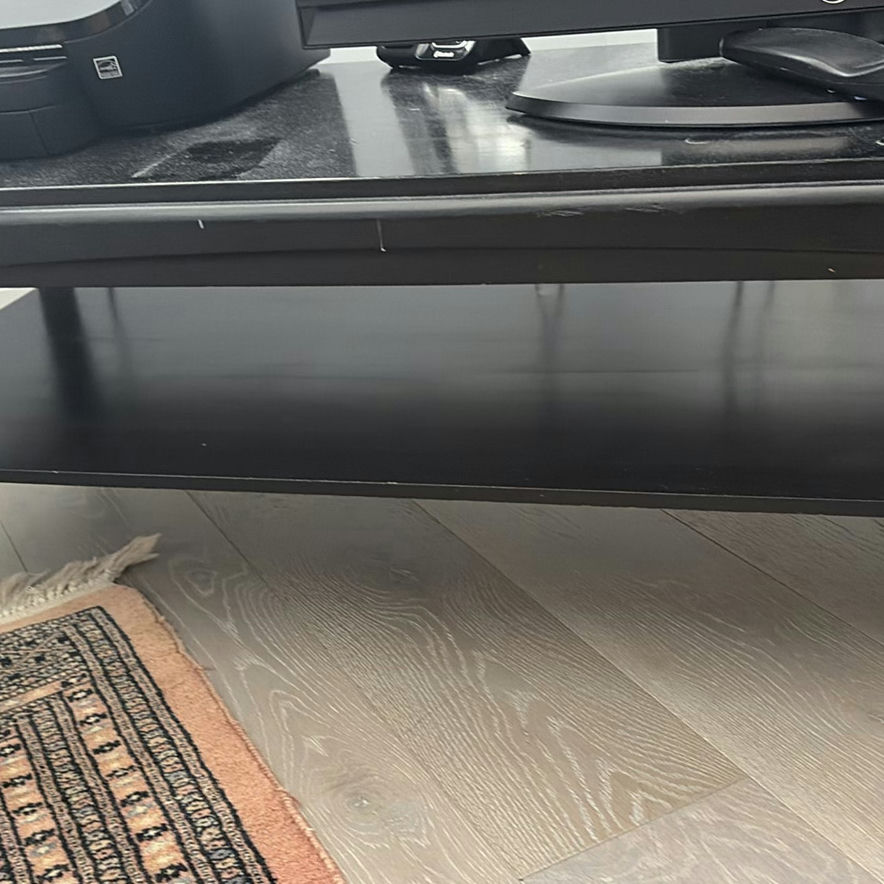 Black Coffee Table with Lower Shelf - image 4 of 8