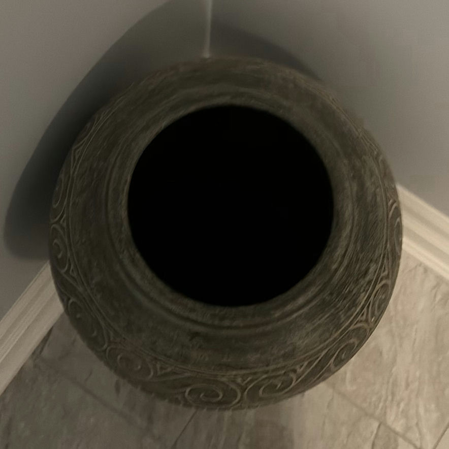 Decorative Fish Pattern Floor Vase - image 2 of 7