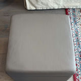 Two Vinyl Storage Ottomans - thumbnail 4 of 8
