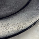 Set of 8 Black Round Wooden Chargers - thumbnail 3 of 8