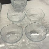 Clear Glass Leaf Pattern Bowls - thumbnail 6 of 12