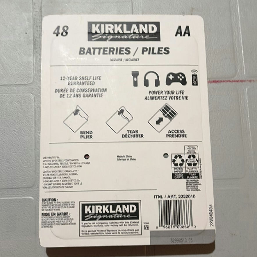 Kirkland Signature AA Batteries, EasyLiner Shelf Liner Rolls, & Folding Hand Truck - image 3 of 13