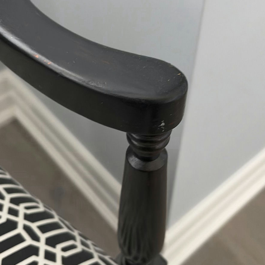 Pair of Black Armchairs - image 12 of 16