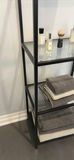 Black Metal and Glass Shelving Unit - thumbnail 8 of 9