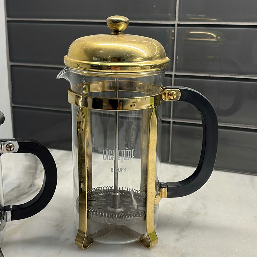 Ceramic Teapot, French Press Coffee Makers, and Fabric Pot Holder - image 9 of 15