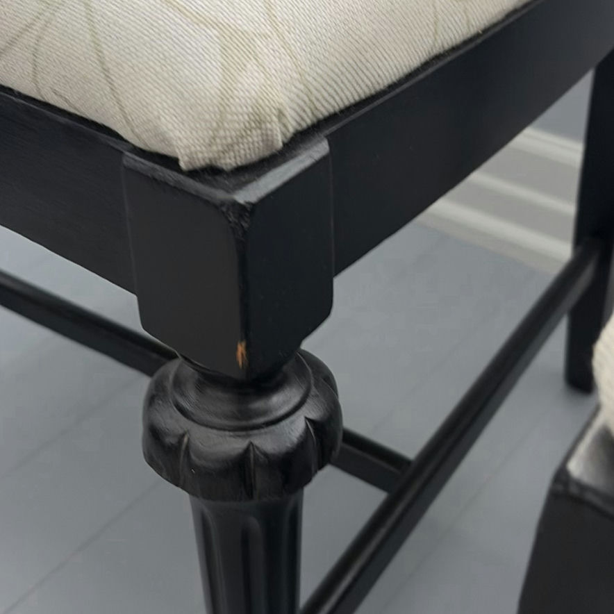 2 Black Wooden Accent Chairs - image 11 of 15