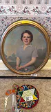 Oval Framed Portrait Painting - thumbnail 1 of 9