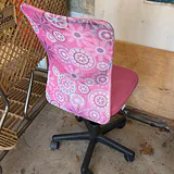 Pink Rolling Desk Chair - thumbnail 3 of 3