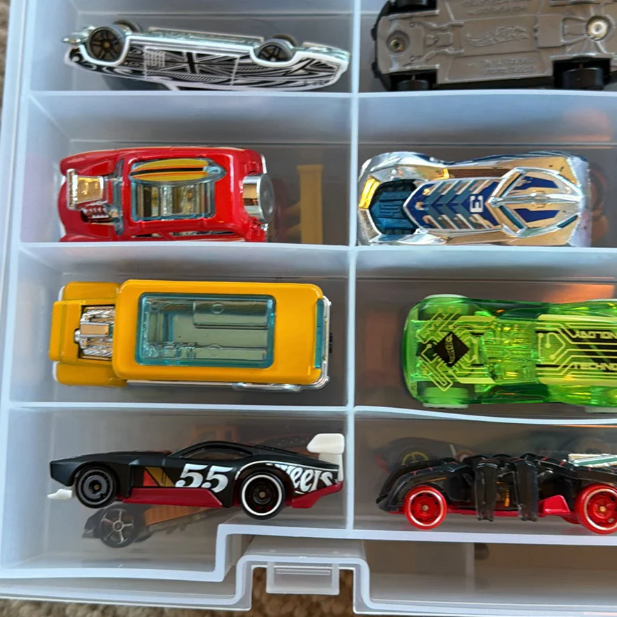 Plastic Storage Case with Die-Cast Toy Cars - image 3 of 28